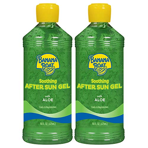 2 Pack Banana Boat Aloe After Sun Gel 16oz