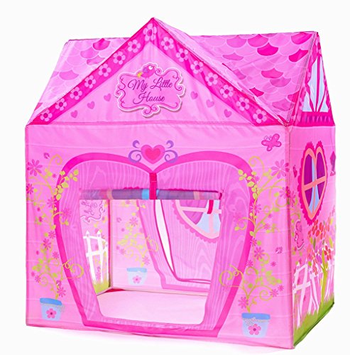 PLAY 10 Kids Princess Castle Tent Indoor Outdoor Playhouse