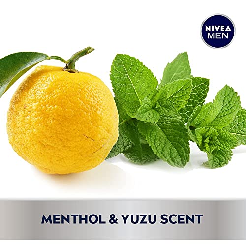 Nivea Men Cool Body Wash with Icy Menthol, Scented Body Wash for Men, 3 Pack of 16.9 Fl Oz Bottles