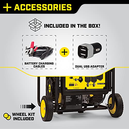 Champion Power Equipment 8750-Watt Electric Start Home Backup Portable Open Frame Inverter Generator with Quiet Technology