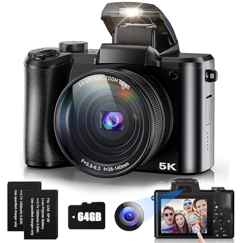5K 64MP Compact Digital Vlogging Camera