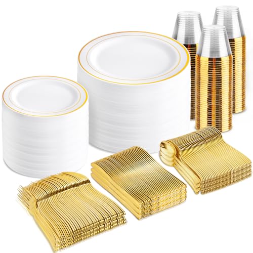 600 Piece Disposable Dinnerware Set for 100 Guests