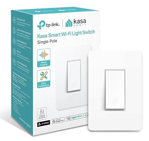 Kasa Smart Matter WiFi Light Switch, Voice Control