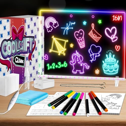 39 Piece LED Light Up Drawing Board Set