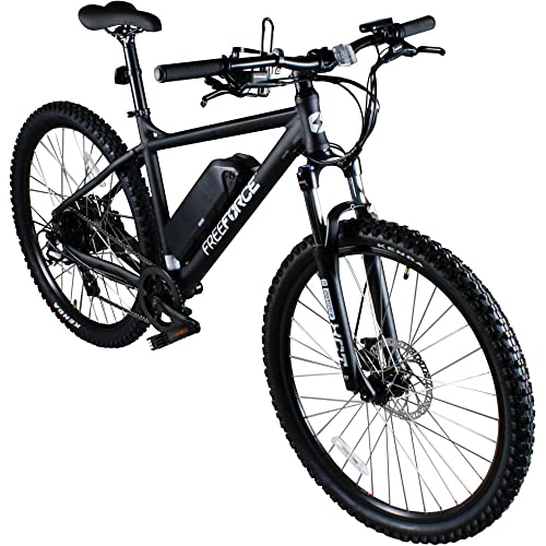 FREEFORCE Fairmount 20-in Electric Commuter Bike | Hybrid e-Bike for Adults, Thumb Throttle and Pedal Assist | for Urban City Commuting to Work or School | Matte Black