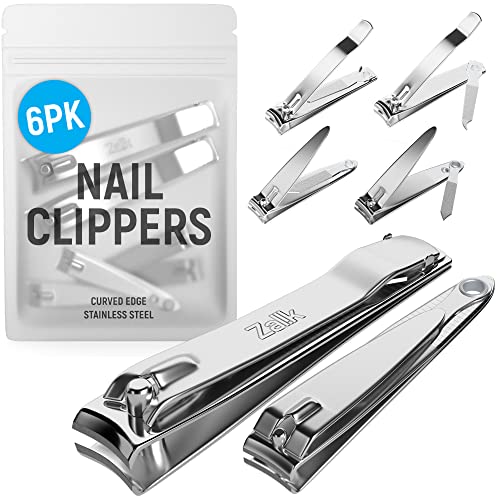 6 Pack Toenail and Fingernail Clippers Set