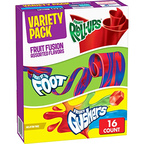 6 Boxes Of 16 Count Betty Crocker Fruit Snacks Variety Pack