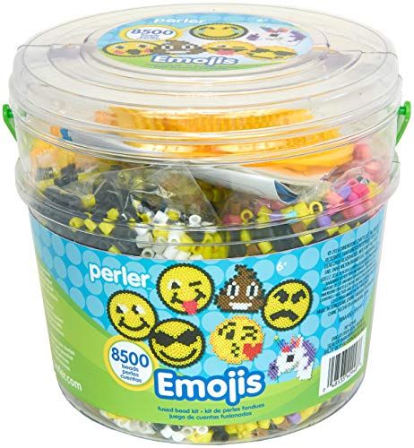 8500 Piece Perler Beads Emoji Bucket Set