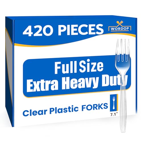 420 Count Extra Heavy Duty Disposable Plastic Forks