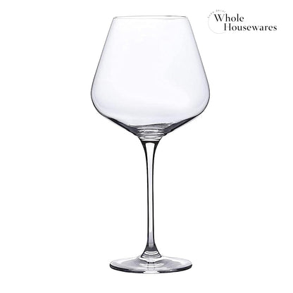 WHOLE HOUSEWARES | Wine Glasses Set of 4 | Hand Blown Italian Style Crystal Clear Glass with Stem | Red Wine Glasses Lead-Free Premium glasses as gift sets (25 oz)