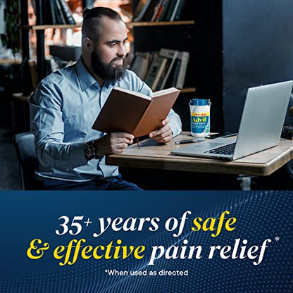 Advil Liqui-Gels Pain Reliever and Fever Reducer, Pain Medicine for Adults with Ibuprofen 200mg for Headache, Backache, Menstrual Pain and Joint Pain Relief - 80 Liquid Filled Capsules(Pack of 1)