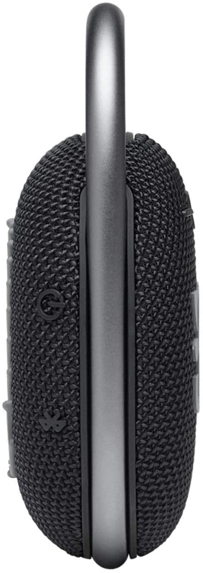 JBL Clip 4 Portable Bluetooth Wireless Speaker Bundle with divvi! Protective Hardshell Case - Black