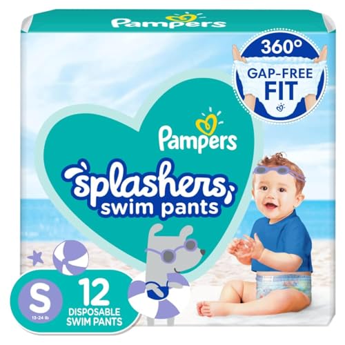 12 Count Pampers Splashers Swim Diapers Disposable