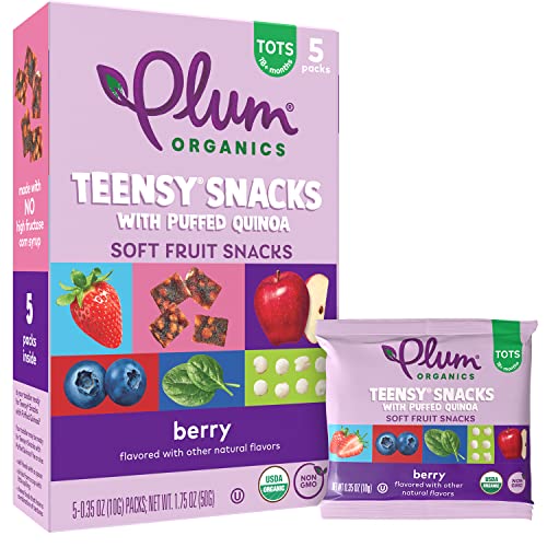 Plum Organics Berry Soft Fruit Snacks, 40 Bags