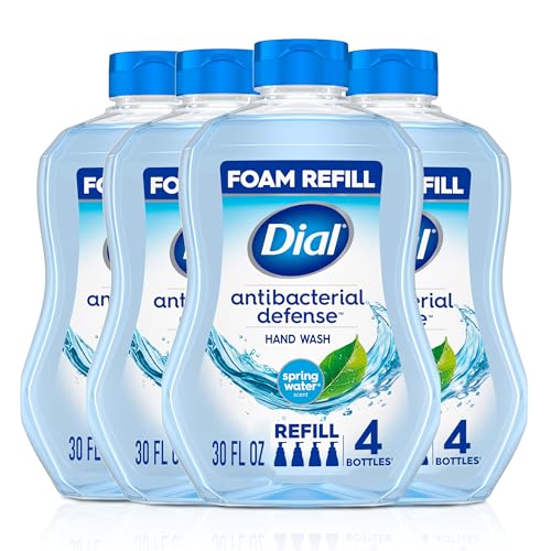 4 Pack Dial Foaming Antibacterial Hand Soap Refill 30oz