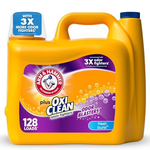 128 Loads Arm & Hammer OxiClean Liquid Laundry Detergent