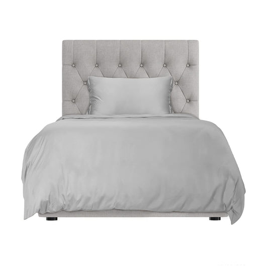 Hotel Sheets Direct Duvet Cover Bed Linen Set, 2 -Piece Set, Grey, Twin XL