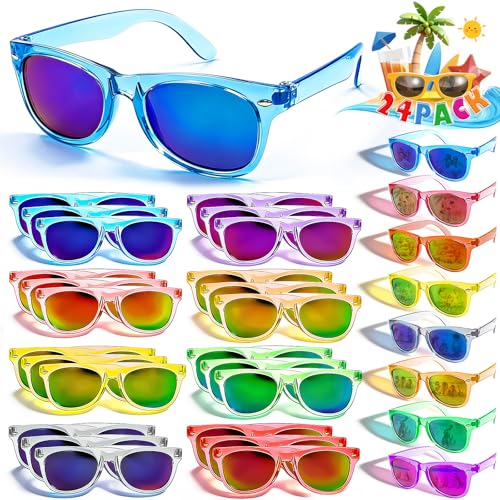 24 Pack Kids UV400 Party Sunglasses Bulk