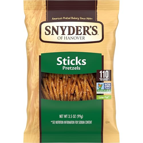 8 Pack Snyder's of Hanover Pretzel Sticks 3.5oz (OU-D)