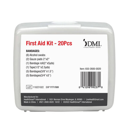 DMI 20-Piece First-Aid Kit, Portable & Durable