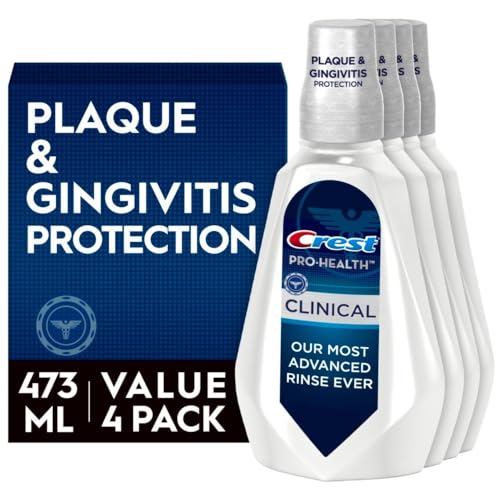 4 Pack Crest Pro-Health Clinical Mouthwash 473ml