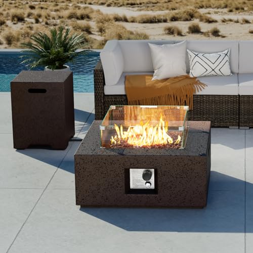 28-Inch Outdoor Propane Fire Pit Table Patio Heater