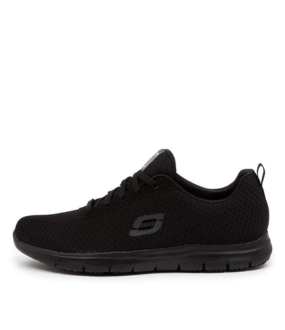 Skechers Women's Ghenter Bronaugh Work Shoe, Black, 10