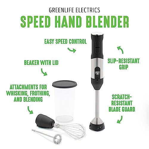 GreenLife 500-Watt Immersion Handheld Stick Blender