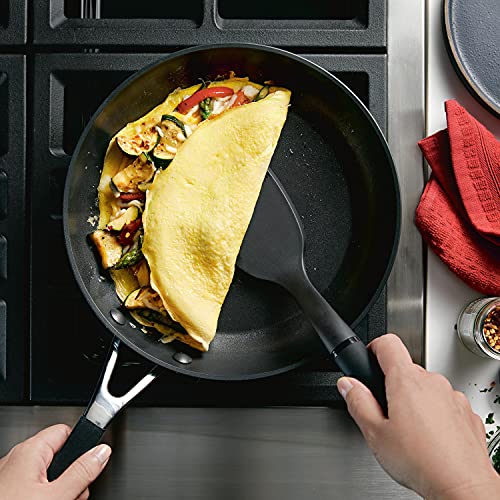 KitchenAid Hard Anodized Nonstick Frying Pans/Skillet Set, 8.25 Inch and 10 Inch, Onyx Black