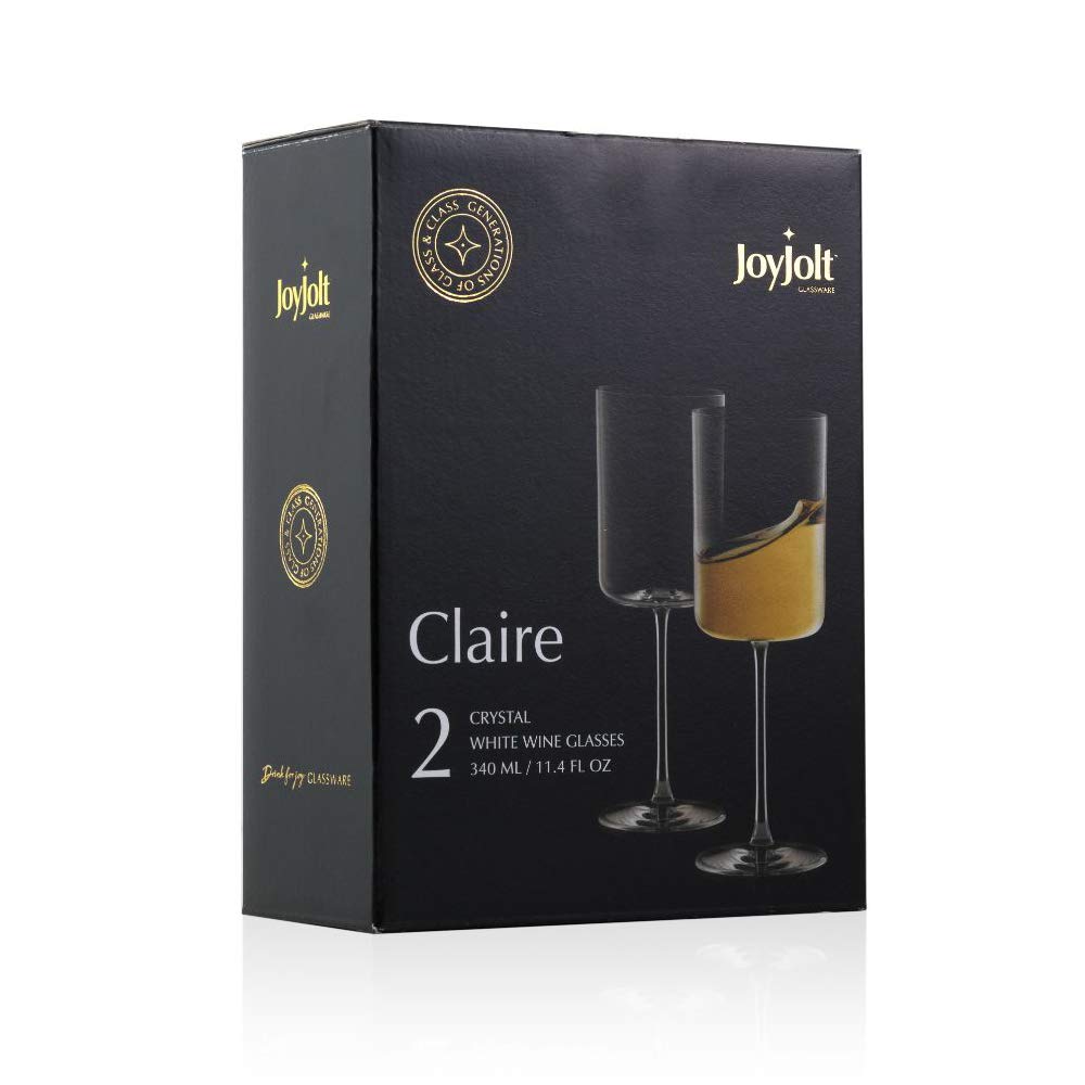 2 Pack JoyJolt Elegant Wine Glass Set