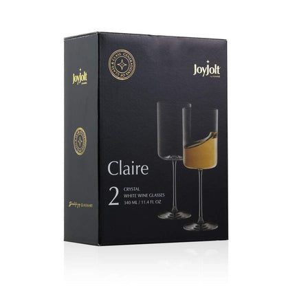 2 Pack JoyJolt Elegant Wine Glass Set