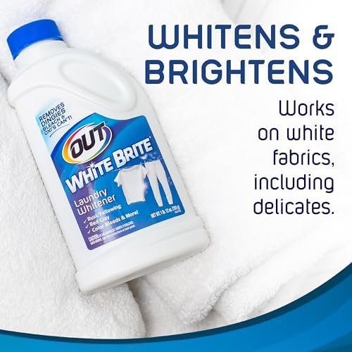 OUT White Brite Laundry Whitener Powder, Stain Remover Detergent Booster for Clothes, 4.75lb 2.1kg