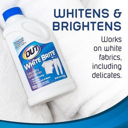 OUT White Brite Laundry Whitener Powder, Stain Remover Detergent Booster for Clothes, 4.75lb 2.1kg