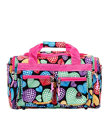 Rockland 19 Inch Duffel Bag Heart Pattern