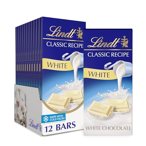 12 Pack Lindt Classic Recipe White Chocolate Bars