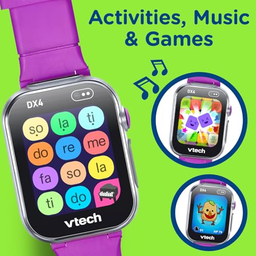 VTech KidiZoom Smartwatch DX4 for Kids, Purple