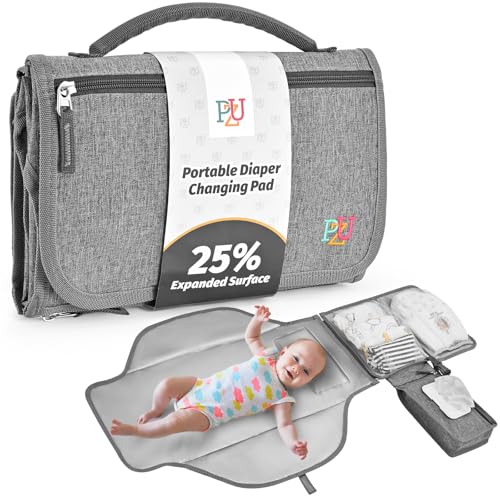 Portable Waterproof Diaper Changing Pad with Wipes Pocket