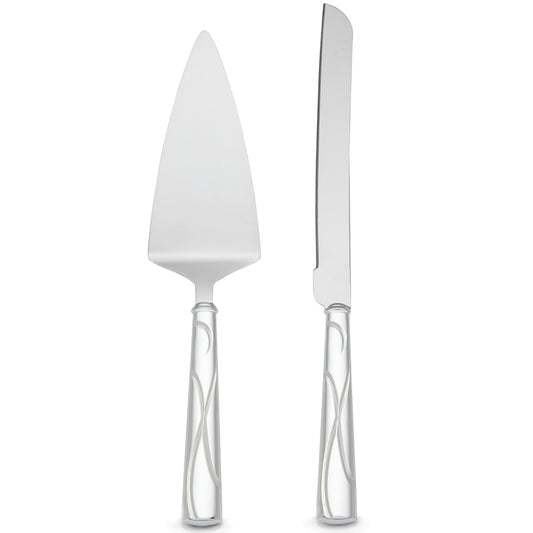 Lenox Silver Cake Knife and Server Set