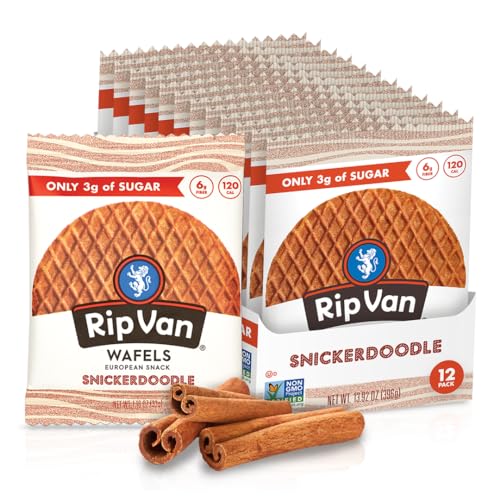 12 Pack Rip Van Snickerdoodle Low Sugar Stroopwafels