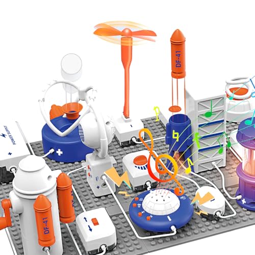 66 Piece STEM Electronic Circuit Building Toy Set
