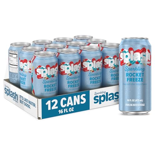 8 Pack Sparkling Water, Rocket Freeze, Zero Sugar