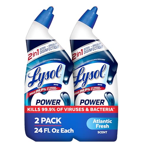 2 Pack Lysol Toilet Bowl Cleaner Gel, 24 oz