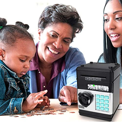 Yoego Piggy Bank for Kids,Electronic Password Piggy Bank Kids Safe Bank Mini ATM Piggy Bank Toy for 3-14 Year Old Boys and Girls