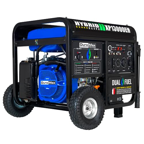 DuroMax 13000-Watt Dual Fuel Portable Generator Electric Start