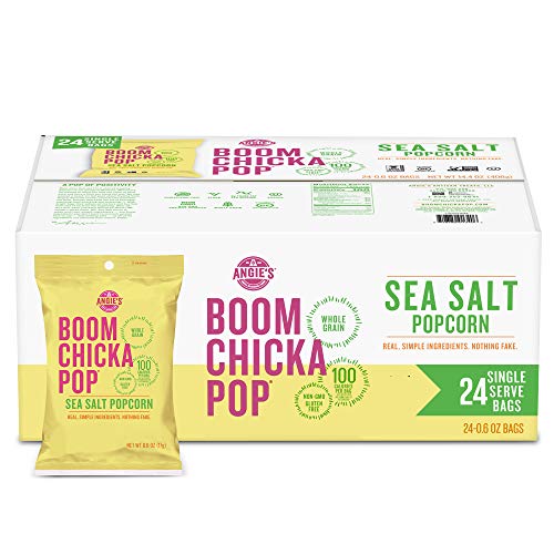 24 Pack BOOMCHICKAPOP Sea Salt Popcorn Bags (OU)