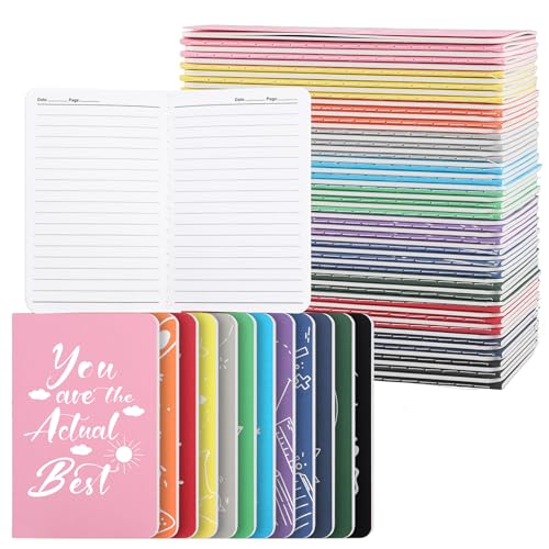 60 Pack Mini Inspirational Lined Notebooks