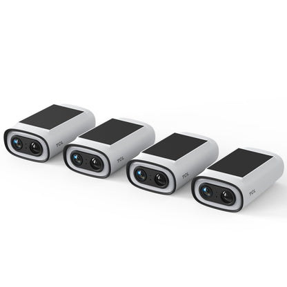 4-Pack TCL Solar Security Cameras for Home