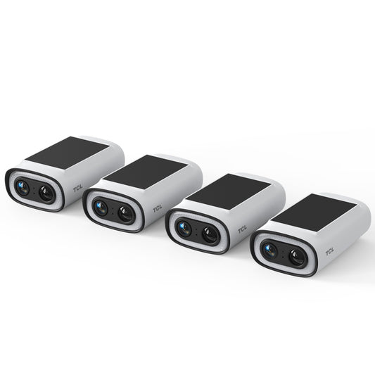 4-Pack TCL Solar Security Cameras for Home