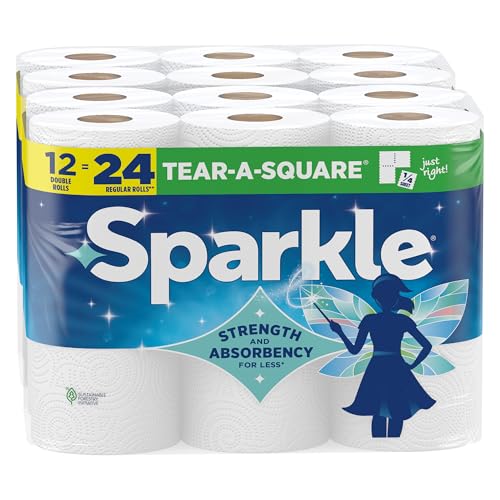 12 Double Roll Tear-A-Square Paper Towels