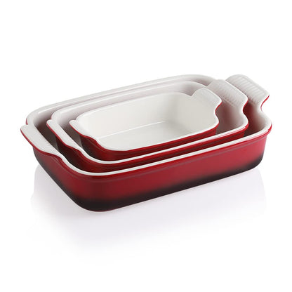 Sweejar Ceramic Baking Pans Set of 3